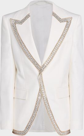 Dsquared2 Men & apos;s 70s Glam Stud-Trim Blazer