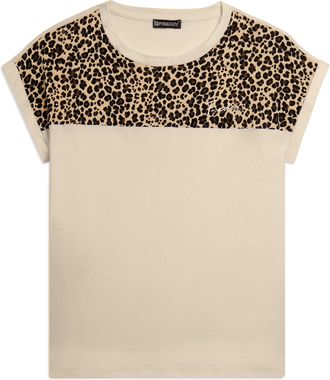 Freddy T-shirt Manica Corta con Dettaglio Animalier sulle Spalle