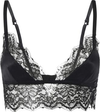 Dolce & Gabbana Soft-cup Satin Bralette - Dames - BHs - Zwart - M - Satijn - Ondergoed