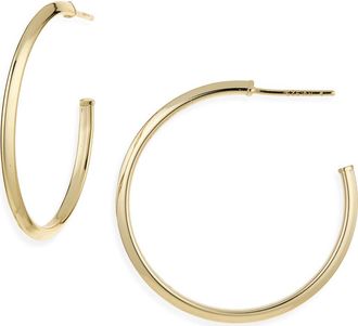 Argento Vivo Knife Edge Round Hoop Earrings in Gold at Nordstrom Rack