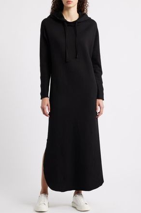 Frank & Eileen James Long Sleeve Hoodie Dress in Black at Nordstrom, Size X-Small