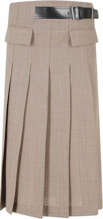 Semicouture Midi Skirts - Dames - Midirokken - Bruin - S - Rokken