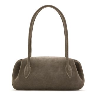 Yuzefi Shoulder Bags, female, Gray, Size: ONE SIZE Oyster Shoulder Bag