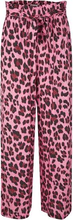 Lollys Laundry Neonroze Elastische Taillebroek - Dames - Straight fit broeken - Veelkleurig - S - Broeken