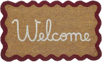 VCNY Home Scalloped Edge Coir Doormat in Brown Multi at Nordstrom Rack