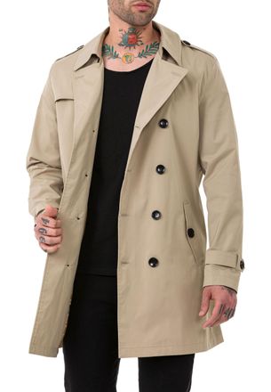 Trenchcoat Herren Trenchcoat Blau Kurz Kurze Trenchcoats Herren