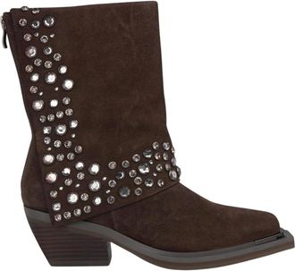 Alma En Pena Studded enkellaars - Dames - Cowboylaarzen - Bruin - 40 EU - Schoenen