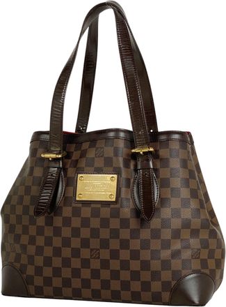 Louis Vuitton Brown Damier Canvas Shoulder Bag Tote Bag (Pre-Owned)
