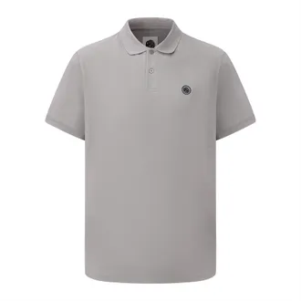 Pretty Green Heren Katoenen Polo Shirt (Donkergrijs)