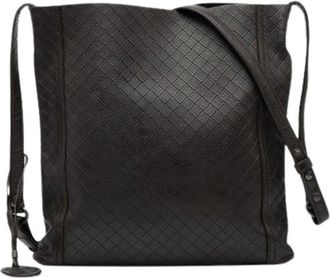 Bottega Veneta Pre-owned Cross Body Bags, female, Brown, Size: ONE SIZE Pre-owned Leather Crossbody Bag