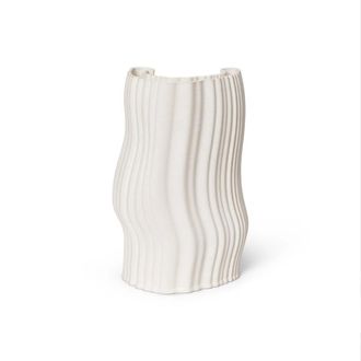 Ferm Living Moire Vase, H 30 cm, off-white