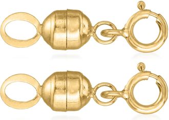 Ross-Simons Italian Set Of 2 Small Magnetic Clasp Converters: 14kt Yellow Gold