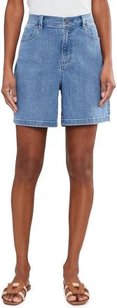 Eileen Fisher Cotton Stretch Denim Jeans Shorts Womens Shorts Classic Indigo : SM, Cotton/Denim/Elastane