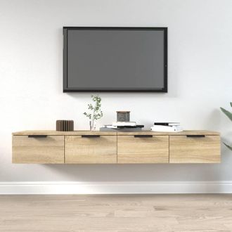 Berkfield Home Wall Cabinets 2 pcs Sonoma Oak 68x30x20 cm Engineered Wood in Brown | Size: 68 x 30 x 20 cm