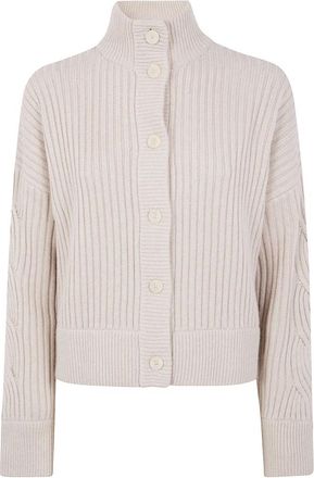 Max Mara Stijlvolle Cardigan voor Vrouwen - Dames - Vesten - Beige - XS - Truien & Vesten