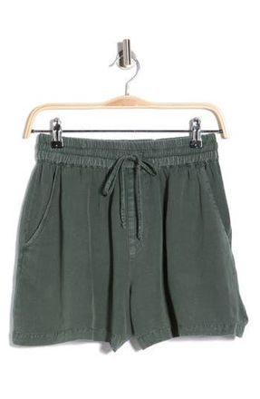 Young Fabulous & Broke Kalea Linen Blend Shorts in Marine at Nordstrom Rack, Size Medium