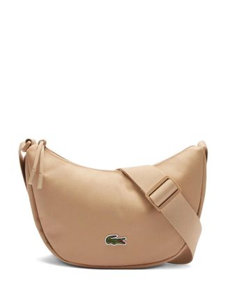 Lacoste crescent-shaped logo-detail cross body bag - women - Polyurethane - OS - Neutrals