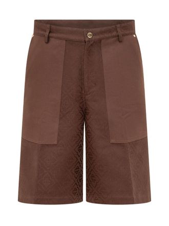 Casablanca Brown Logo Cargo Shorts