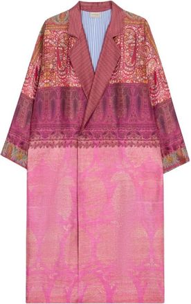 Pierre-Louis Mascia Enekam Oversized Coat - Heren - Mantel - Veelkleurig - S - Leer - Jassen