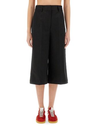 Msgm Wide-Leg Midi Pants