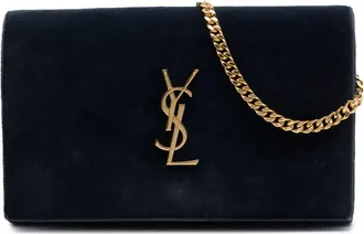 Saint Laurent Pre-owned Saint Laurent Suede Monogram Kate Chain Wallet Ladies YV5533N3YECTT7WK