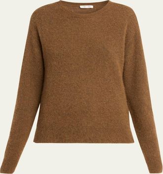 The Row Lorynna Cashmere-Silk Crewneck Sweater