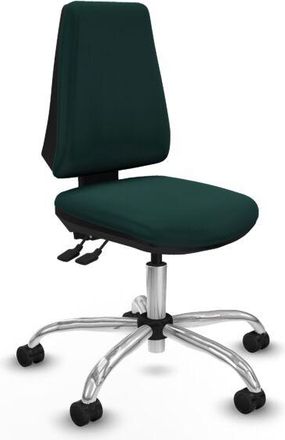 Piqueras y Crespo Piqueras Y Crespo - Elche As Similpiel Verde Botella Base Cromada Ruedas Nailon 65mm