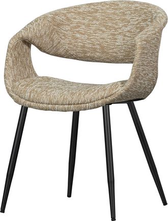 De Eekhoorn Hochwertiger Armlehnstuhl Yosso, Sand/Schwarz