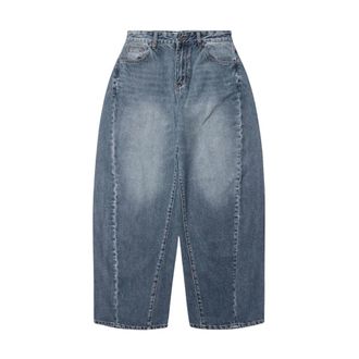 Woodbird Dames, Jeans, Blauw, Maat: W26 L33 Katoen