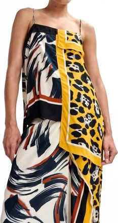 Essentiel Josette Two Print Slip Top In Multicolor