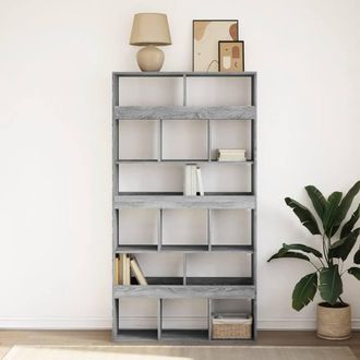 Berkfield Home Classic Bookcase Grey Sonoma 100x33x187.5 cm Engineered Wood