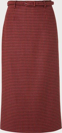 L.k. Bennett Womens Ingrid skirts, Orange Virgin Wool - Size 14 UK