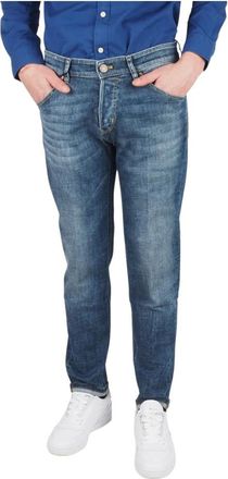 Pantaloni Torino Dark Reggae Denim Jeans - Heren - Slim Fit Jeans - Blauw - W40 - Denim - Jeans