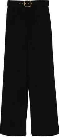 Zimmermann Wide Trousers, female, Black, Size: S Black Crepe Wide Leg Trousers