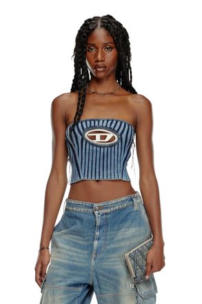 Diesel Boucl&eacute; bandeau - Tops - Woman - Blue