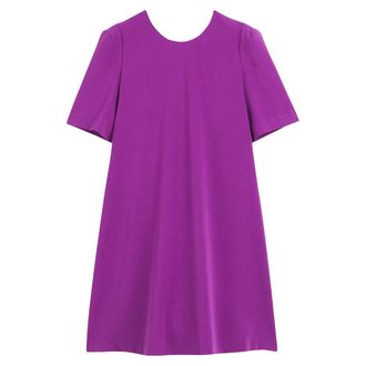 La Redoute Collections Korte jurk, ronde hals vooraan