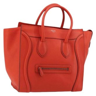 Celine Pre-owned Tote Bags, female, Orange, Size: ONE SIZE Pre-owned Vintage Tote Bag
