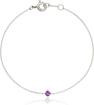 Lily & Roo Silver Small Birthstone Pendant Bracelet