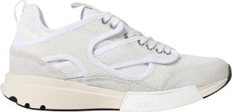 OAMC Oamc, Schoenen, Heren, Wit, 42 EU, Suède, Running Sneaker Mesh Suède Bovenwerk