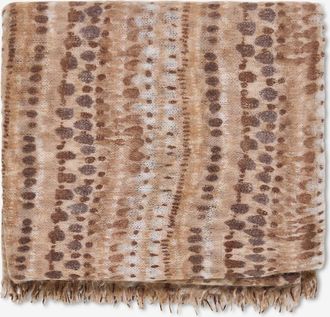 Hemisphere Rechteckige Stola aus Jacquard mit Fantasiemuster Nenni