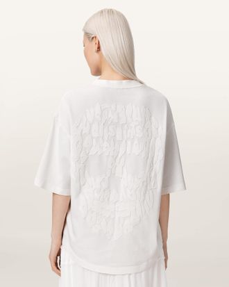 AllSaints Cotton Paloma Amelie Oversized T-Shirt, Size: XS
