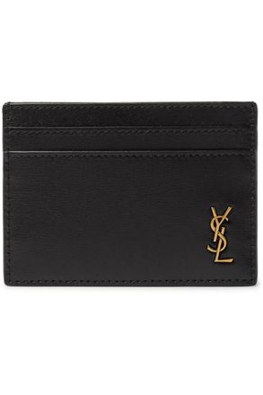 Saint Laurent Logo-Appliquéd Leather Cardholder
