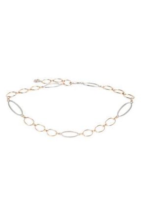 Steve Madden Oval & Circle Chain Belt in Two Tone at Nordstrom Rack, Size Large/x-Large