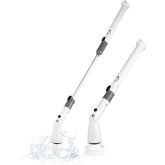 OEM Cepillo De Limpieza El&eacute;ctrico Inal&aacute;mbrico 7 En 1 Con Mango Extensible Ajustable, 6 Cabezales De Cepillo Y Bater&iacute;a De 1200 Mah Para Cocina, Ba&ntilde;o, Pared