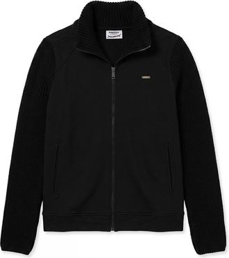 Freddy Felpa donna con collo alto e full zip in modal e tricot