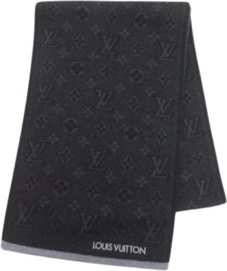 Louis Vuitton Pre-owned Scarves, female, Black, Size: ONE SIZE Pre-owned Stole
