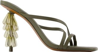 Cult Gaia Schoenen, Dames, Groen, 36 EU, Leer, Sage Pumps