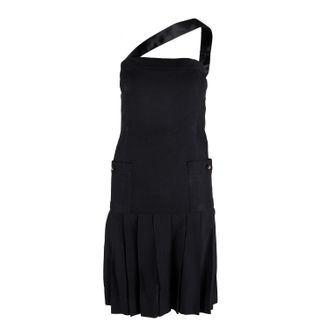 Chanel Chanel Pliss&eacute;jurk met Band - 80s