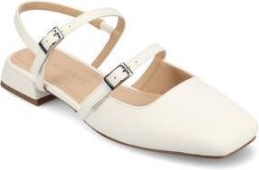 Journee Collection Gretchenn Slingback Mary Jane Pump in White at Nordstrom Rack, Size 7.5