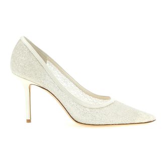 Jimmy Choo London Dames, Schoenen, Wit, Maat: 39 EU Zijde